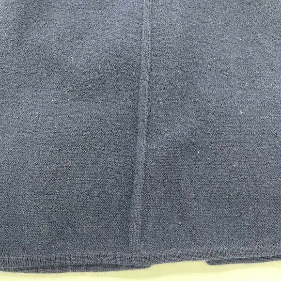 Harris Wallace Blue 100% Wool Button Up cardigan sweater Women’s Large Vintage - Picture 5 of 5